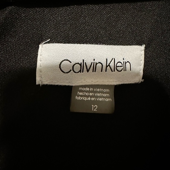 CALVIN KLEIN Sequined Bell Sleeve Crew Neck Above The Knee Party Sheath Dress 12 - Picture 16 of 17